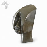 Skulptur von Steady Gomo: Kubistischer Kopf
