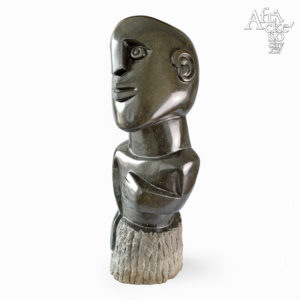 Skulptur von Davison Chakawa: Glücklicher Mann