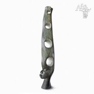 Skulptur von Douglas Shawu: Maedchen mit Hochsteckfrisur | Steinskulpturen
