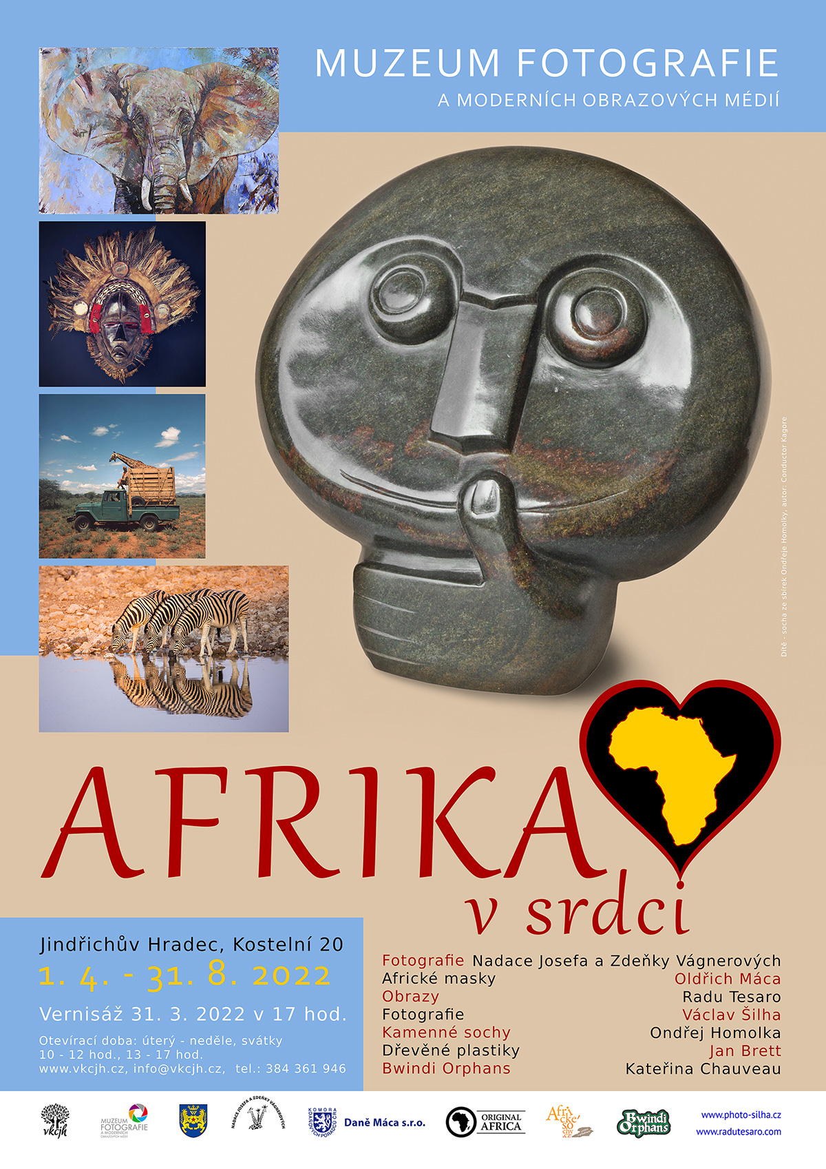 Afrika im Herzen - Ausstellung im Museum für Fotografie in Jindřichův Hradec