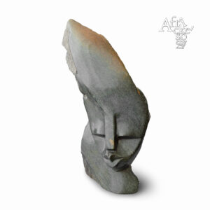 Skulptur von Wasiri Amali Malola: Kopf | Steinskulpturen online kaufen